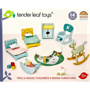 Dovetail Children's Room Dollhouse Furniture