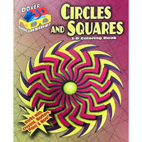 3D Circles And Squares Coloring Book