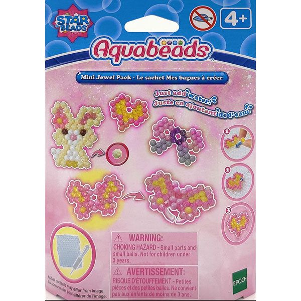 Aquabeads Mini Play Packs, Complete Arts & Crafts Bead Kits in Animal,  Fancy and Sea Life Themes