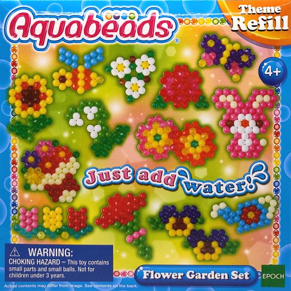 Aquabeads Flower Garden Set Theme Bead Refill with over 600 Beads and  Templates