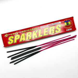 Big Thunder 10" Gold Sparklers 4-Pack (24pc)