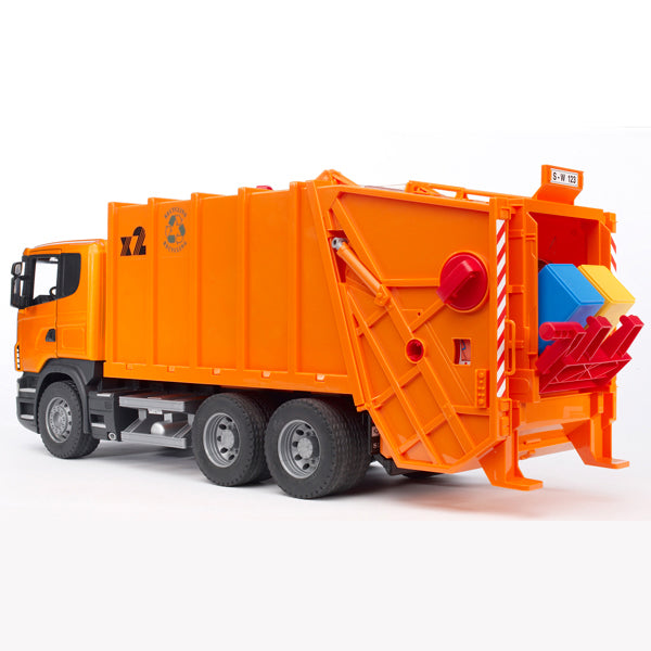 Bruder Scania R-Series Garbage Truck (Orange)