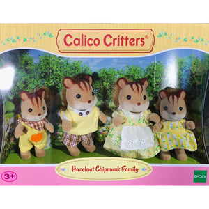 Calico Critters Hazelnut Chipmunk Family