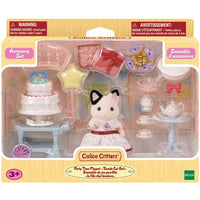 Calico Critters Party Time Playset with Tuxedo Cat Girl
