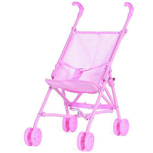 Collapsible Baby Doll Stroller (Pink)