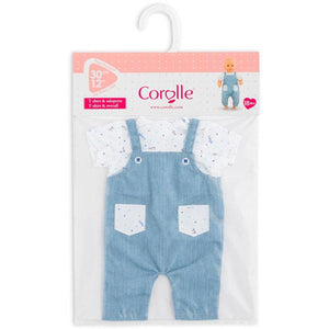 Corolle T-Shirt & Overalls Baby Doll Clothes (12in) (18mo+)