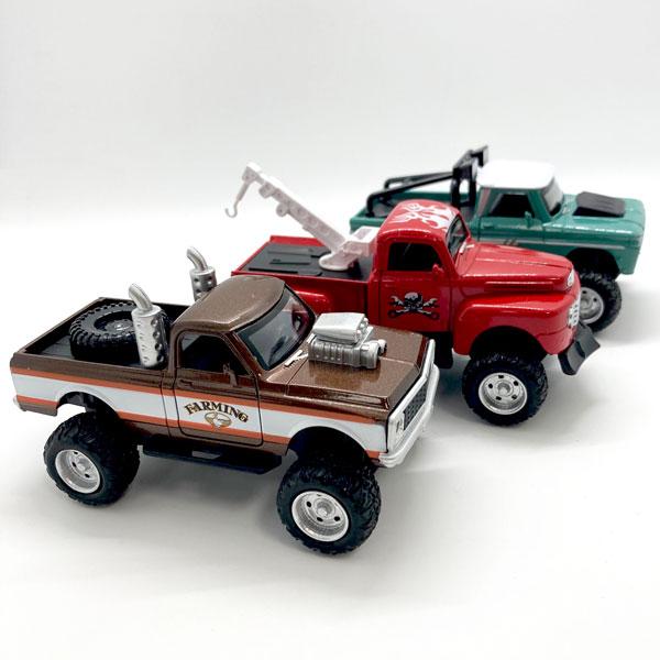 Pull best sale back trucks