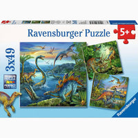 Dinosaur Fascination - 3 Puzzles (49pc)