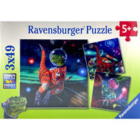 Dinosaurs in Space - 3 Puzzles (49pc)