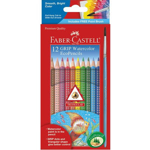 Faber-Castell 12 GRIP Watercolor EcoPencils