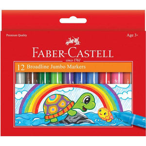 Faber-Castell Washable Broadline Jumbo Markers (12pc)