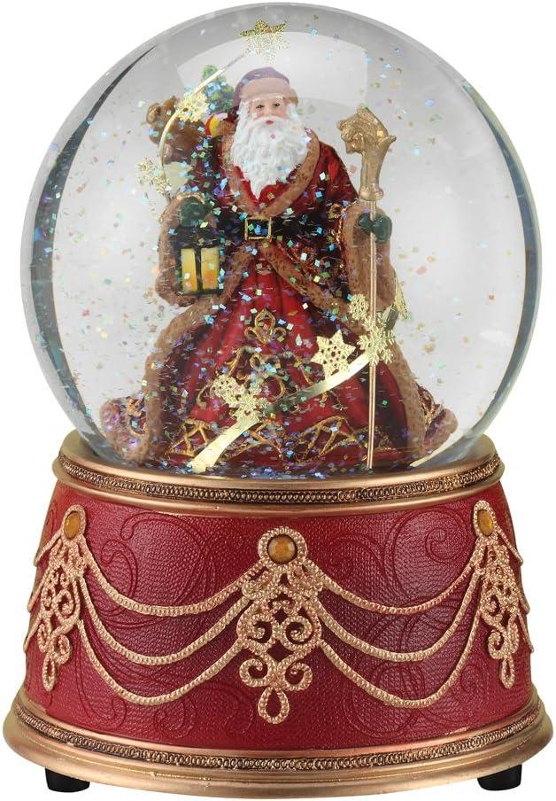 Father Christmas with Staff Snowglobe