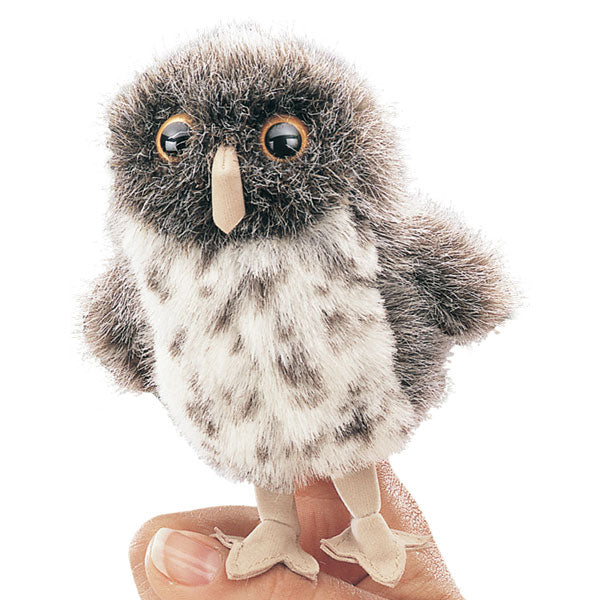 Mini Spotted Owl Finger Puppet