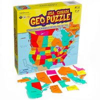 USA Canada Geo Puzzle 69pc