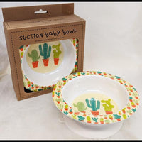 Happy Cactus Suction Bowl
