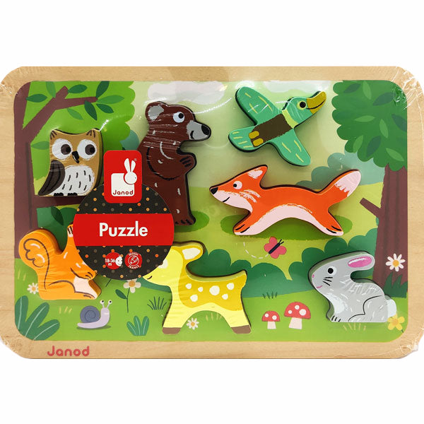 Janod Forest Chunky Wooden Puzzle (18mo+)