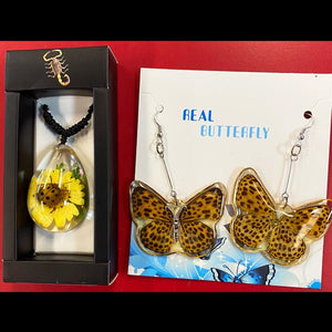Leopard Spotted Bug Jewelry Set