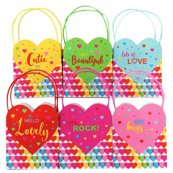 Love Vivid Heart Treat Bags (6pc)