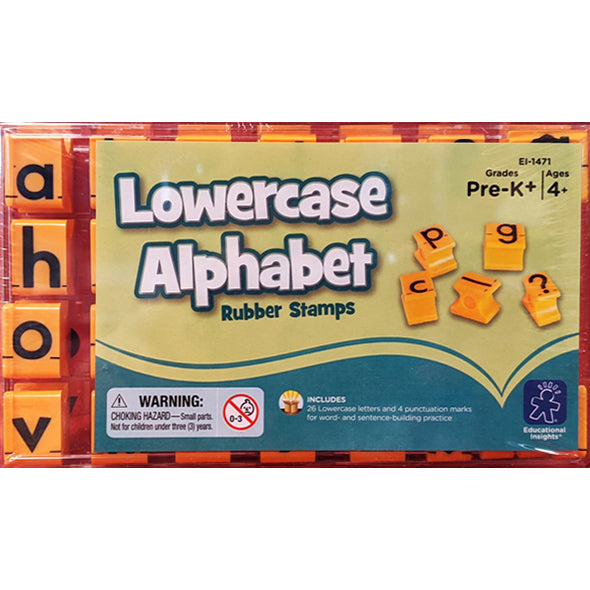 Lowercase Alphabet Rubber Stamps