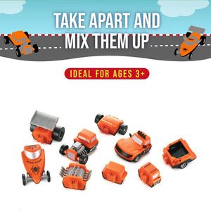 Magnetic Mix or Match Vehicles (Racing Set)