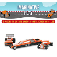 Magnetic Mix or Match Vehicles (Racing Set)
