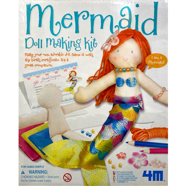 4M: Fairy Doll Making Kit, Make Your Own Adorable Doll, Name of Doll is  with the Birth Certificate, Makes a Great Companion, 8 1/2 inch,For Ages 3  and