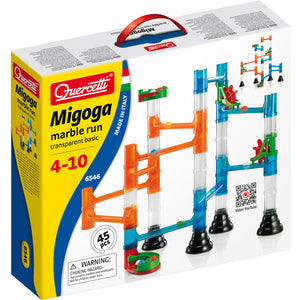 Migoga Marble Run Transparent Basic 45pc