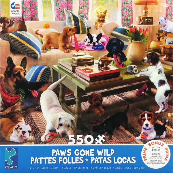Paws Gone Wild Puzzle (550pc)