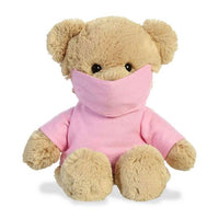 Pink Doctor Bear with Mask