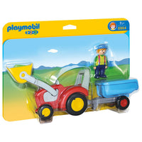 Playmobil 123 Tractor with Trailer (18mo+)