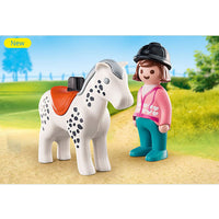 Playmobil 123 Rider with Horse (18mo+)