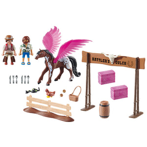 Playmobil Marla & Del with Flying Horse