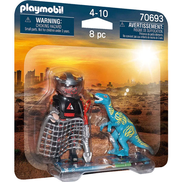 Playmobil Velociraptor with Dino Catcher