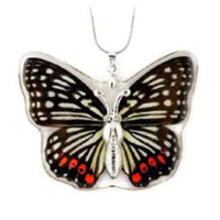 Red Ring Skirt Butterfly Necklace