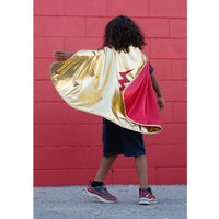 Reversible Red/Gold Wonder Cape (5-6)
