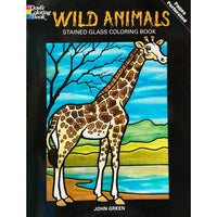 Wild Animals Stained Glass Coloring Book