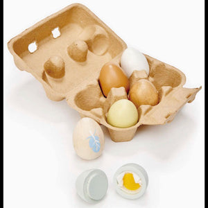 Wood Eggs (6pk)
