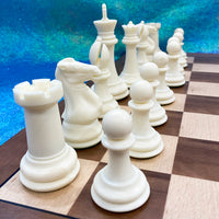 Wooden Chess Board & Triple Weighted Pieces Set
