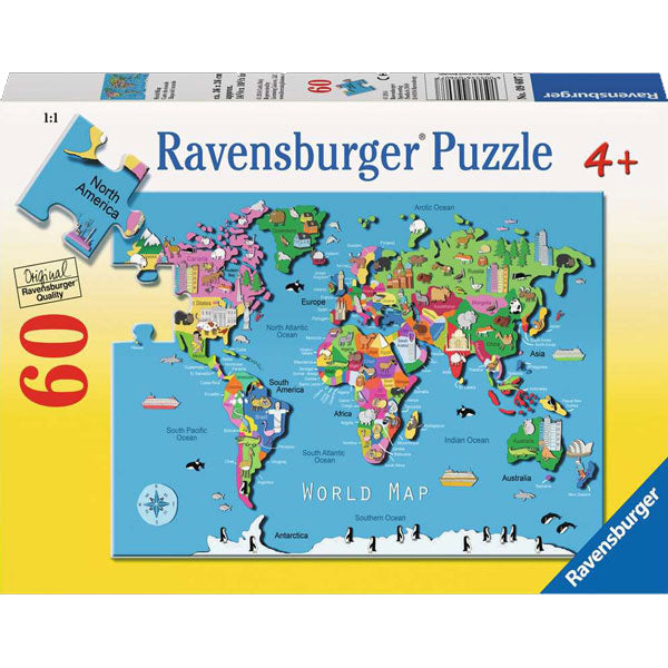 World Map Puzzle (60pc)